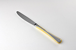 TABLE  KNIFE GOLD PLATED STEFANIA INOX MOLIBDENO, Lenght 220MM Weight 86 grams