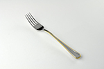 TABLE FORK GOLD PLATED STEFANIA  INOX 18/12, Lenght 200MM Weight 43 grams