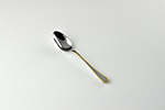 COFFEE SPOON GOLD PLATED STEFANIA  INOX 18/12, Lenght 140MM Weight 20 grams