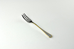 CAKE  FORK GOLD PLATED STEFANIA INOX 18/12, Lenght 150MM Weight 22 grams