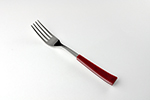 TABLE FORK RED VISUAL INOX 18/10