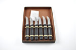 KNIFE BOX 6PCS PARING KNIFE MM1.5 CM6,5 ALBERGO