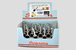 DISPLAY 24 Stainless Steel BOTTLES POURING SPOUT with CLOSURE