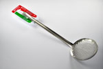Jo Stainless Steel 18/10 CATERING FRIED SKIMMER CM14 ONEPIECE LENGTH 48CM